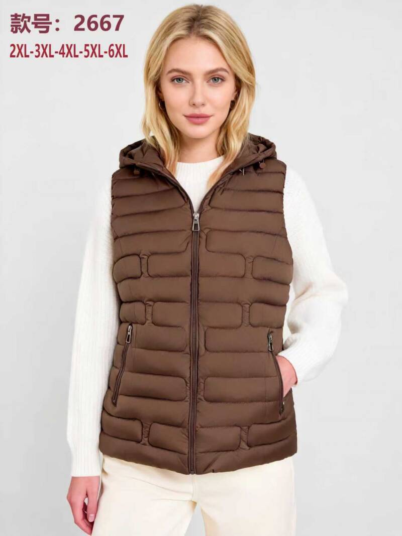 Kamizelki damskie Roz 2XL-6XL, Mix Kolor .Paczka 5 szt